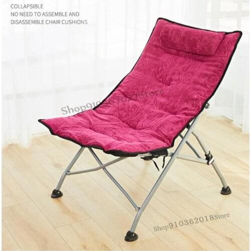 Reinforced office lunch break chair folding recliner siesta chair reclining chair pregnant woman leisure sun chair