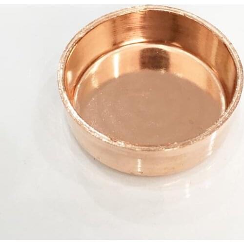 105mm 108mm ID End Cap 99.9% Copper End Feed Solder Cup Stopper lumbing Fitting For Air Condition