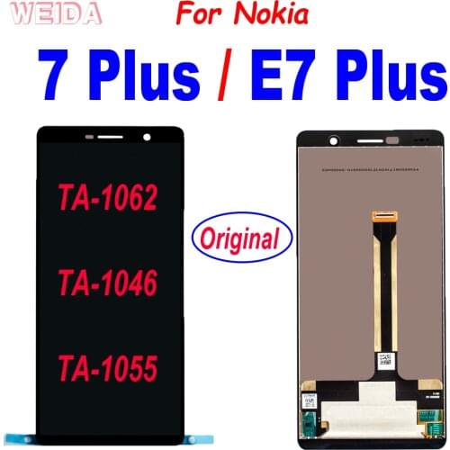 6.0" For Nokia 7 Plus LCD TA-1062 TA-1046 TA-1055 LCD Display Touch Screen Digitizer Assembly for Nokia E7 Plus LCD Screen
