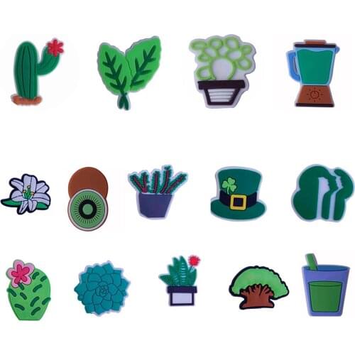 1PCS PVC Creative Simulation Plant Fridge Magnetic Sticker Cactus Kiwi Bush Flower Leaves Refrigerator Magnets Home Decoration