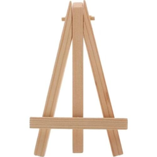 1 piece Mini Easel Frame Tripod Display Wood Children Painting Craft holder7*12 cm