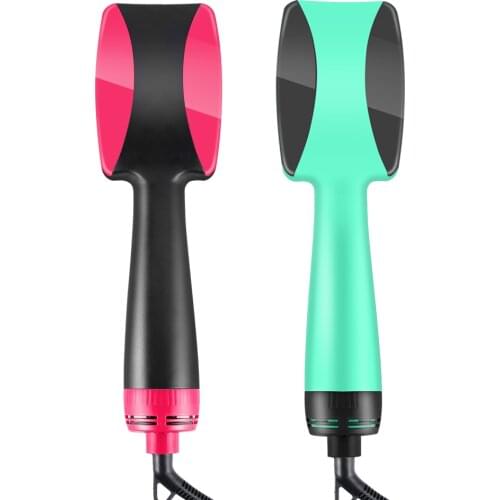 2 in 1 One Step Hair Dryer And Volumizer Electric Hair Dryer Brush Dryer Comb Hair Straightener Curling Iron Comb Brush