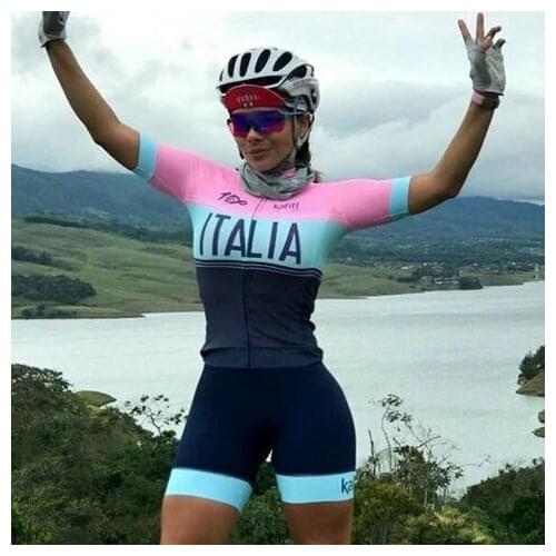 2020kafittmultiplestyles and colors little monkey cycling jersey coveralls overalls short-sleeved suit bicycle 9D cushion ProGEL