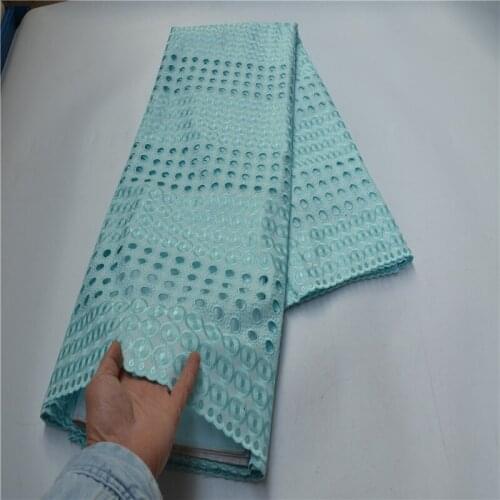 5 Yards African Swiss Voile Lace Fabric Embroidery Lace High Quality African Dry Cotton Lace Fabric For Wedding CLP-890