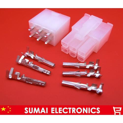 6 Pin/way 4.2mm 5557&5569 wire terminals electrical connector plug for PCB/car/motorcycle ect