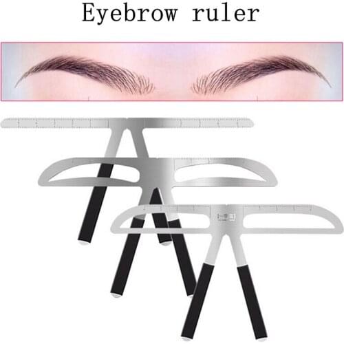 DIY Eyebrow Ruler Eyebrow Shaper Makeup Aid Balance Stencil Measure Makeup Tattoo Ruler Template Hot New Make Up Thrush Tools