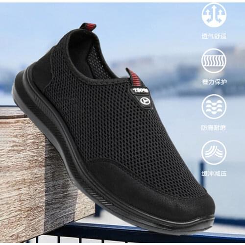 Breathable Slip-on Mens Driving Shoes Summer Causal Shoes Men New Style Soft Mens Peas Shoes With Hole British Sneakers for Man