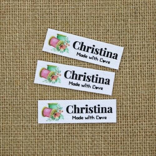 80 piece Custom Ironing Labels, Logo or Text, Personalized Brand , Clothing Labels, handmade, Iron on label(YT129)