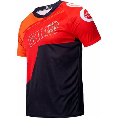 Summer YBM short sleeve Mountain Bike Motocross Jersey BMX DH MTB Bicycle T-Shirt Clothes Sportswear Downhill Jersey