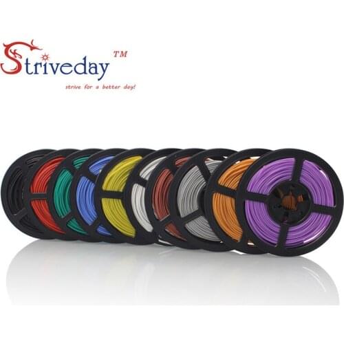 50 meters/roll 164ft 24AWG Flexible Silicone Rubber Wire Tinned Copper line DIY with 10 colors to choose from