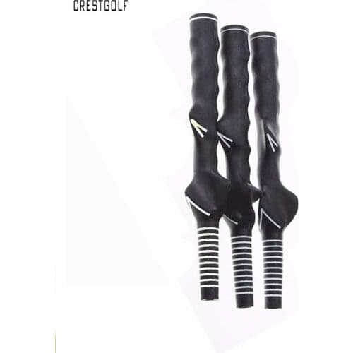CRESTGOLF 1pcs/Packs Golf Swing Training Grip Trainer Golfer Outdoor Coaching Practice Rubber Golf Grips Outdoor Aids