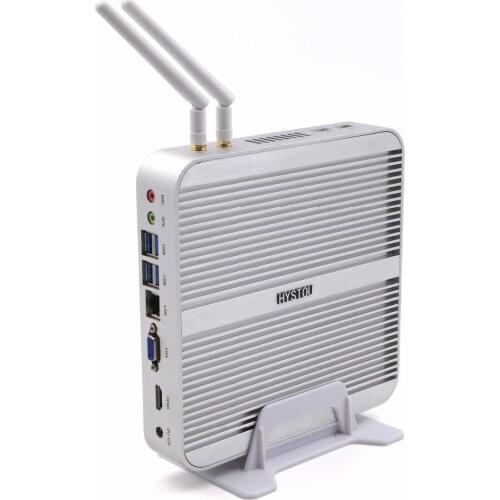Hystou 3 year Warranty Intel NUC Fanless Core i5 Mini PC Windows 10 Micro Desktop Computer HDMI VGA 4kHD HTPC TV Box PC Barebone