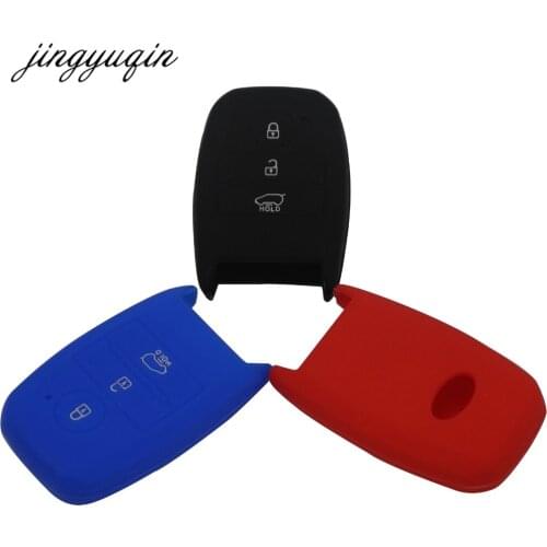 Jingyuqin 30pcs Silicone Car Key fob Cover Case for Kia Rio Sportage 2016 Ceed Sorento Cerato K2 K3 K4 K5 Smart Remote Keyless