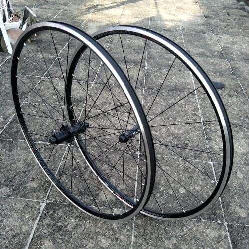 Ultralight 700C Bicycle Wheel Set Aluminum Alloy V Brake 4 Bearing Axle Climbing Road Bike Wheel Set 8-9-10-11 Speed Wheel