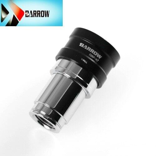 Trolley male to female black silver bold water cooling brass fittings seal up lock quick joint stop water TZKMF-V2 water cooling