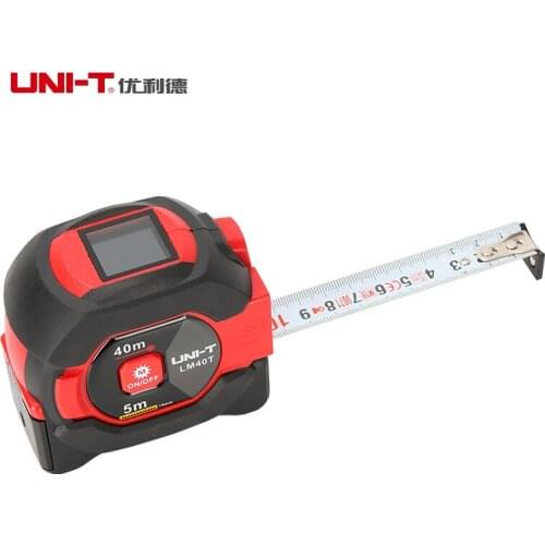 UNI-T LM40T Laser Rangefinder Rangefinder 40MLaser Tape Measure Digital Telescopic 5m Laser Rangefinder Ruler Measuring Tool