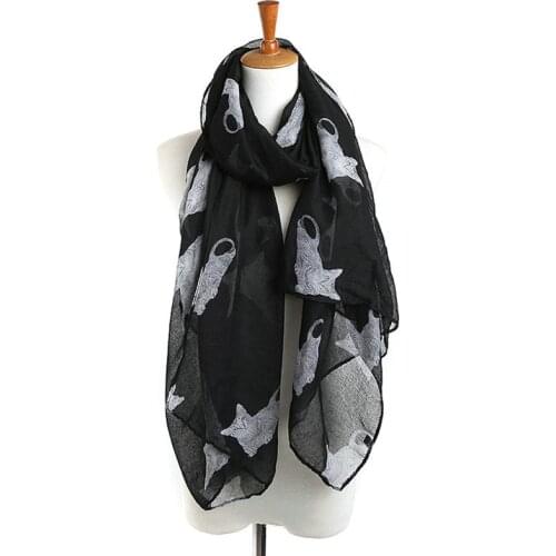 Lucky Cat Printing Germany Scarf Pussycat Rectangular Scarves Cute Cat Bandana Shawls 3D Cats Animal Pashmina Neck Scarves YG565