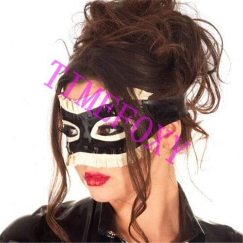 Fashion Latex Eye Mask Sexy Hood Mask Halloween hood mask Rubber face mask party mask latex fetish Rubber sexy mask halloween