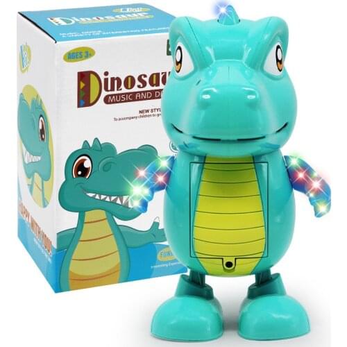 Musical Dancing Dinosaur Baby Toy, Electric Dancing and Singing Toys with Lights and Sounds for Toddlers Age 1 2 3 Birthday Gift