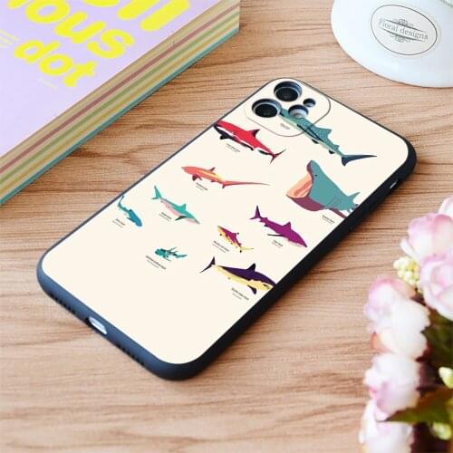 For iPhone Shattered Sapphire Print Soft Matt Apple iPhone Case 6 7 8 11 12 Plus Pro X XR XS MAX SE