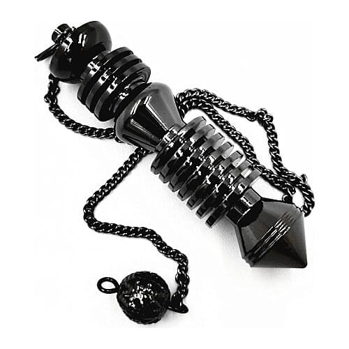 New brass non-crystal metal solid standard pendulum energy therap pendants Spiral column Metal spirit swing divination hypnosis