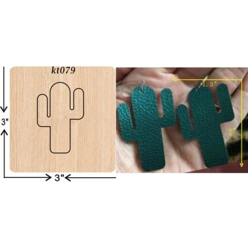 Cactus earrings cutting dies 2019 new die cut &wooden dies Suitable for common die cutting machines on the market