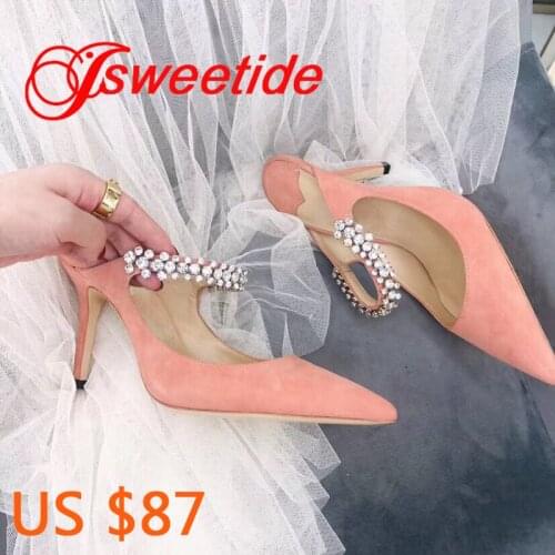 Genuine Leather High Heels Slippers Women Flock and Patent leather Slippers Women Summer Pointed Handmade Slipper Leather Shoes