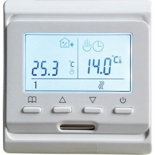 1pcs 220V LCD Programmable Electric Digital Floor Heating Room Air Thermostat Warm Floor Controller