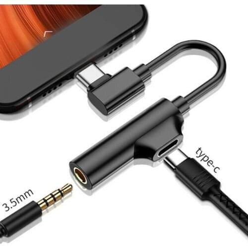 Usb Type C To 3.5mm Jack TypeC Audio Splitter Headphone Mi6 Mix2 3.5 Charger For Hua Usb-C Aux Adapter Earphone Cable For X G4A6
