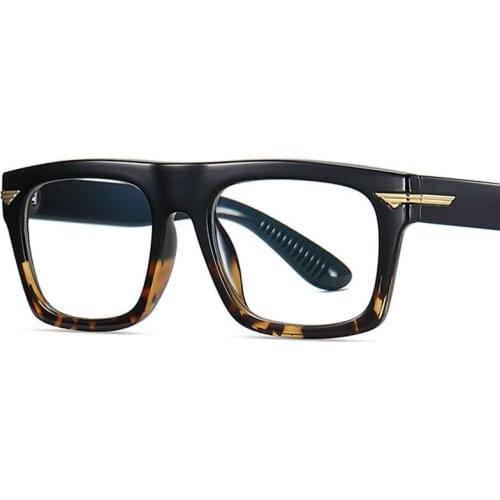 Veshion Retro Square Anti Blue Glasses Frames Men Optical Fashion Computer Glasses