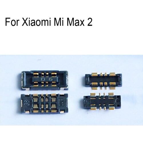2PCS Inner FPC Connector Battery Holder Clip Contact For Xiaomi Mi Max 2 logic on motherboard mainboard For Xiaomi Mi Max2