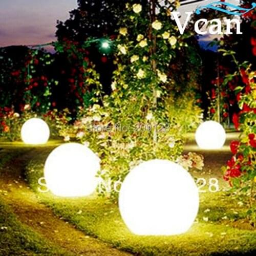 20cm Waterproof Outdoor 16 Colors Changing Remote Control LED Garden Decoration globe