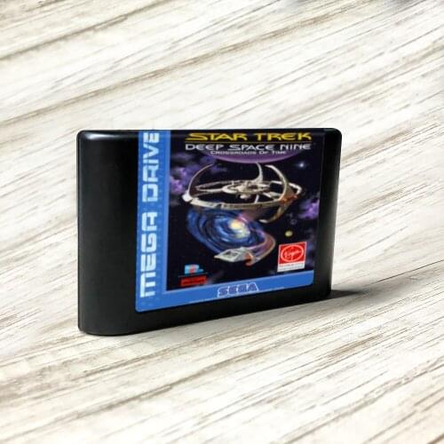 Star Trek Deep Space Nine Crossroads of Time - EUR Label Flashkit MD Card for Sega Genesis Megadrive Video Game Console