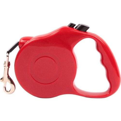 3M/5M Retractable Dog Leash Adjustable Nylon One-handed Lock Extending Walking Training Leash Pet Puppy Cat Lead