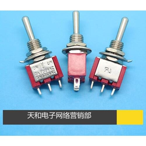 5pcs/Single 3 MTS-103 shaking arm toggle switch 3 feet hole 6mm