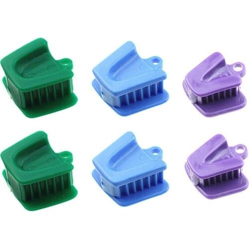 6pcs Dental Silicone Rubber Mouth Opener Dentist Materials Intraoral Supporting Device Equipment