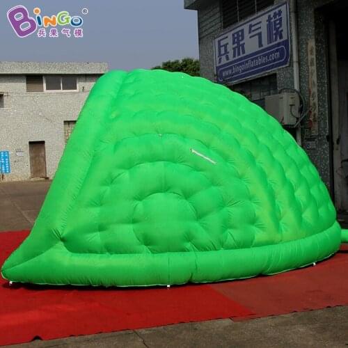 Free Shipping 5x4.2x2.5 Meters Green Inflatable Dome Tent / Garden Inflatable Igloo Lighting Tents For Childrens - BG-T0071