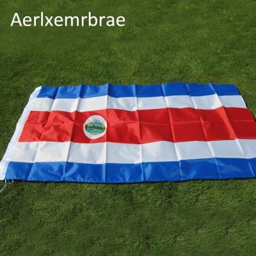 Aerlxemrbrae flag Large COSTA RICA high quality polyester printed flagsr Costa rica decoration activity flag
