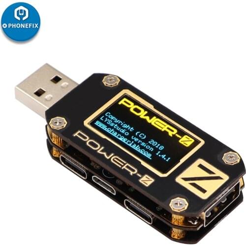 PHONEFIX KM001 POWER-Z Fast USB QC PD Tester with LCD Display QC3.0 2.0 Test Sniffing Detector Voltage Current Capacity Reader