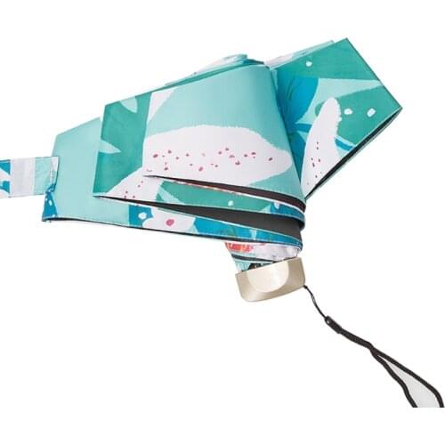 Q9QF Mini Pocket Umbrella Lightweight Compact Rain Sun Umbrella Travel Portable Folding Umbrella Ultralight UV Protection for