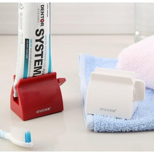 Multifunction Toothpaste Tube Squeezer Facial Cleanser Rolling Plastic Squeezer Lazy Toothpaste Squeezer Bathroom accessorie set