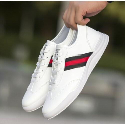 White shoes for men women with the same paragraph are fashionable and the JAPAN version of tide leisure students' sports shoes