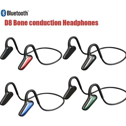 Bone Conduction Headphones Bluetooth-compatible Wireless Sports Earphone IPX5 Waterproof Stereo Hands-free With Microphone