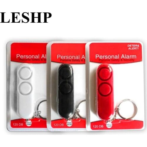 120db Anti Rape Dual Speakers Loud Alarm Alert Attack Panic Safety Personal Alarm Bell Security Protection Bag Pendant