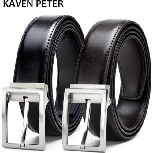 Men Belts Gold Metal Genuine Leather Mens Luxury Strap Male Belt Formal Mens Trousers Belt Cintos Masculinos Ceinture Homme