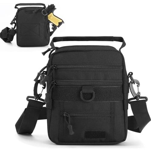 Tactical Gun Bag Military Pistol Holster Pouch Hunting Handgun Shoulder Sling Bag Multifunctional Gun Pistol Gun Pouch Ammo Pack