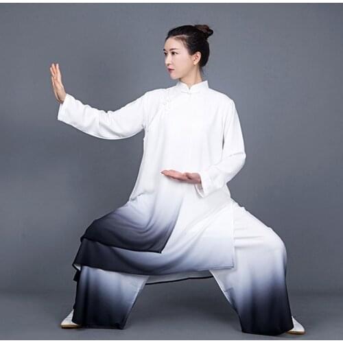 Tai Chi Uniform Traditional Chinese Clothes Taichi Wushu Clothing Martial Arts Suit Kung Fu Morning Exercise Sportswear 11014