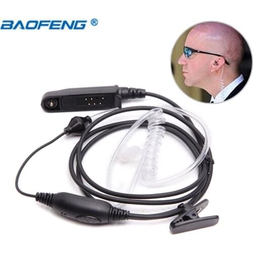 Baofeng Waterproof Covert Air Acoustic Tube Headset For BaoFeng UV-XR UV-9R Plus/ BF-9700/A-58 GT-3WTP Waterproof Two Way Radio
