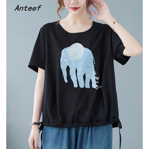 Short sleeve cotton vintage casual loose summer tee t shirt women t-shirt ladies tshirt 2021 tops streetwear clothing