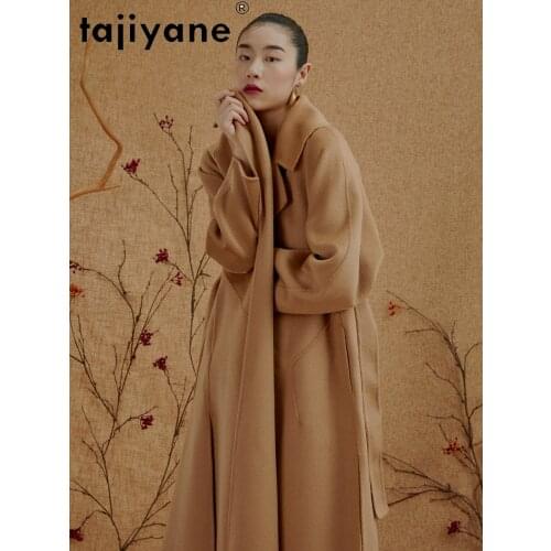 Tajiyane Woman Winter Coats and Jackets Female Long Coat Womens Real Fur Jacket Women Wool Clothing Street Abrigo Mujer TN1514